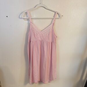 Victoria's Secret Pink Lace Trim Chemise